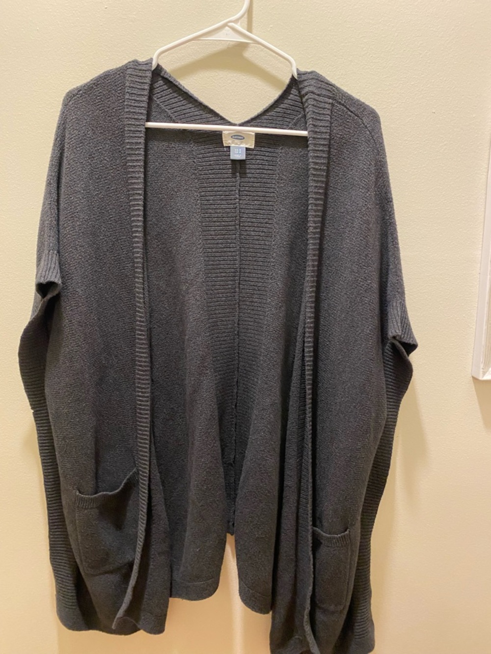 ‼️2 for $8‼️ Old Navy Dark Gray Open-Front Pocket Cardigan